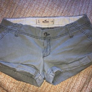 Grey Low-rise Hollister Khaki Shorts Juniors SX 0 W24